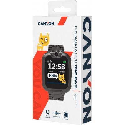 Смарт-годинник Canyon CNE-KW31BB Kids smartwatch Tony, Black (CNE-KW31BB) | Зображення 5