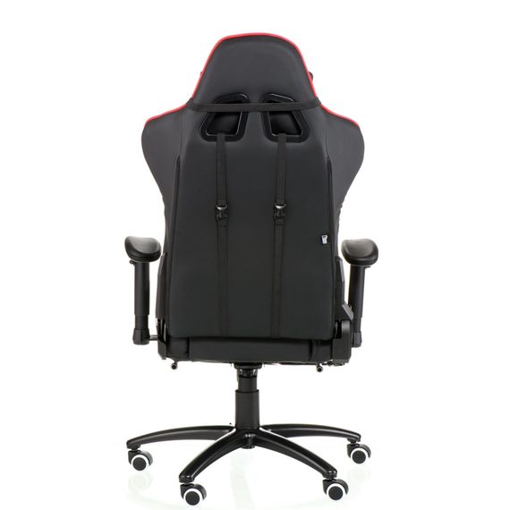 Кресло геймерское Special4You ExtremeRace blackredwhite with footrest | Зображення 9