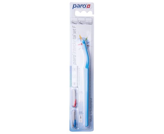 Набір для міжзубної гігієни paro® INTERDENTAL SET F, з двома, двома міжзубними щітками, 1 шт. | Зображення 1