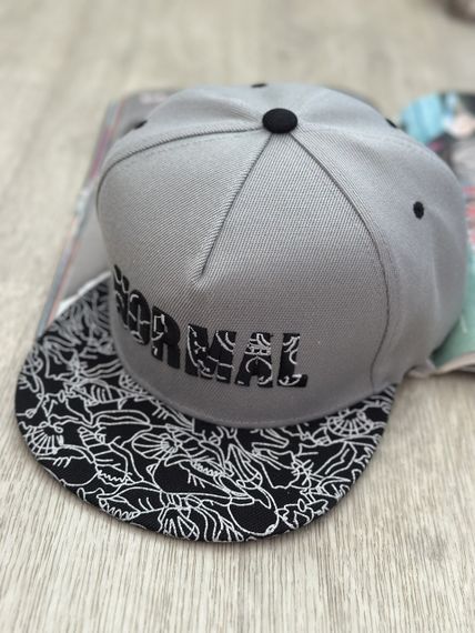 Кепка снепбек (Snapback) Normal Сірий з чорним 56-61р (9100)