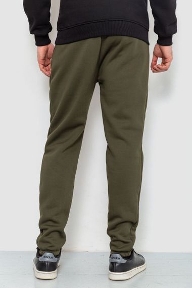 Спорт штаны мужские на флисе, цвет хаки, 238R56910 | Зображення 3