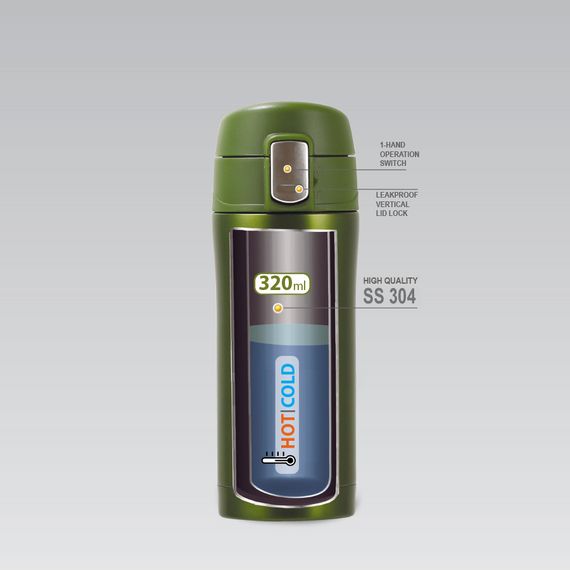 Термокухоль Maestro MR-1641-32-Green 320 мл зелений | Зображення 3