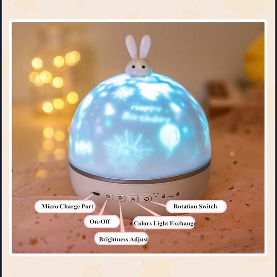 Нічник Moon E04 with Bluetooth and Remote Control 1200 mAh White | Зображення 6
