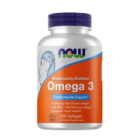 Омега-3 кислоты Now Omega 3 1000 mg 200 sgels