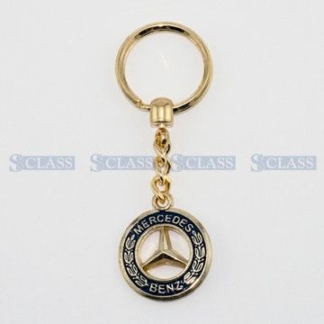 Брелок золотистый Mercedes Benz, Турция, MB3,