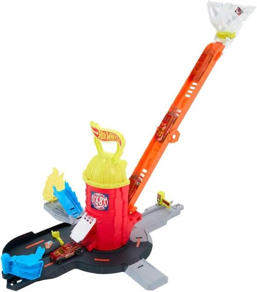 Трек Хот Вілс Сіті Супер пожежна станція Оригінал Hot Wheels City Super Fire Station Rescue | Зображення 2