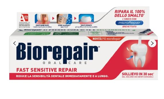 Зубна паста Biorepair "Швидке позбавлення чутливості", 75 ml