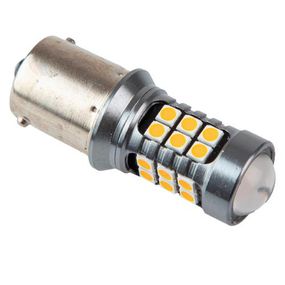 Лампа PULSO/габаритна/LED 1156/24+3SMD-3030/12-24v/2w/400lm Yellow