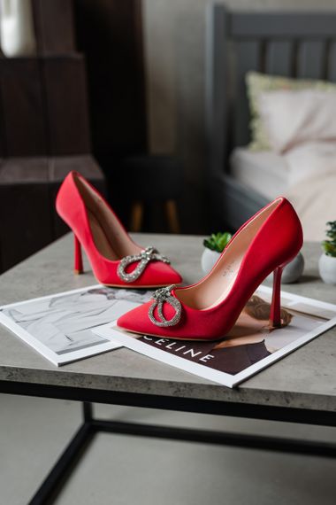 Женские туфли Fashion Bow 3957 36 размер 235 см Красный | Зображення 5