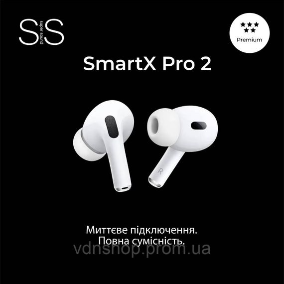 Навушники бездротові TWS SmartX Pro 2 Premium Bluetooth навушники з мікрофоном SAP2P | Зображення 3