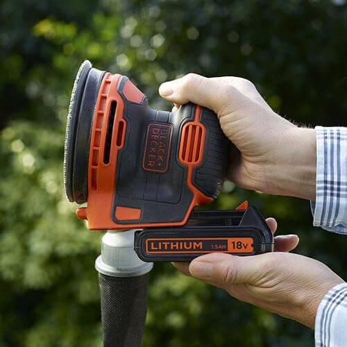 Шліфмашина ексцентрикова акумуляторна BLACK+DECKER BDCROS18 | Зображення 6