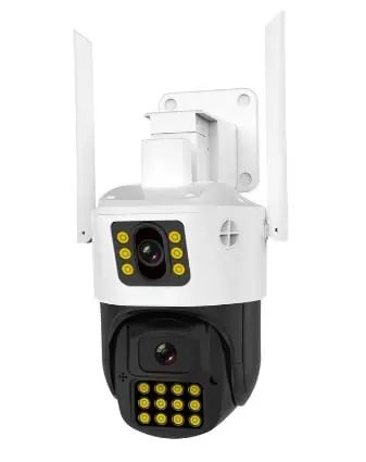 Камера 360  (P12-P6MP)-mpКамера Wifi ptz двойной поклон 3mp+3mp= 6mp камера +12v2a power *icsee | Зображення 1