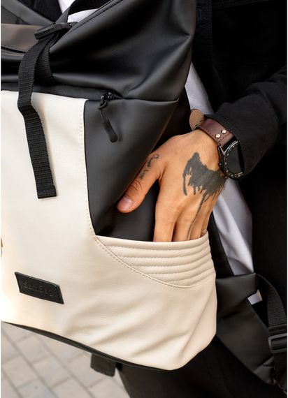 Чоловічий рюкзак Sambag RollTop X чорно-сірий 41 х 27 х 18 см (24320130m) | Зображення 5