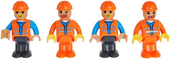 Конструктор ZIPP Toys 'Потяг DPK32 з рельсами'. Колір: жовтий | Зображення 1