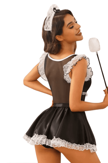 Костюм покоївки JSY «Сяюча Агата» Чорно-білий One Size | Зображення 1