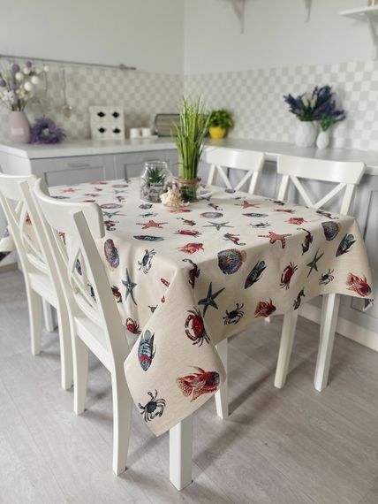Скатертина гобеленова EDEN149 Limaso, 137х240, Прямокутна, Повсякденний, Без люрексу, 75% поліестер, 22% бавовна, 3% акрил, Гобелен | Зображення 5