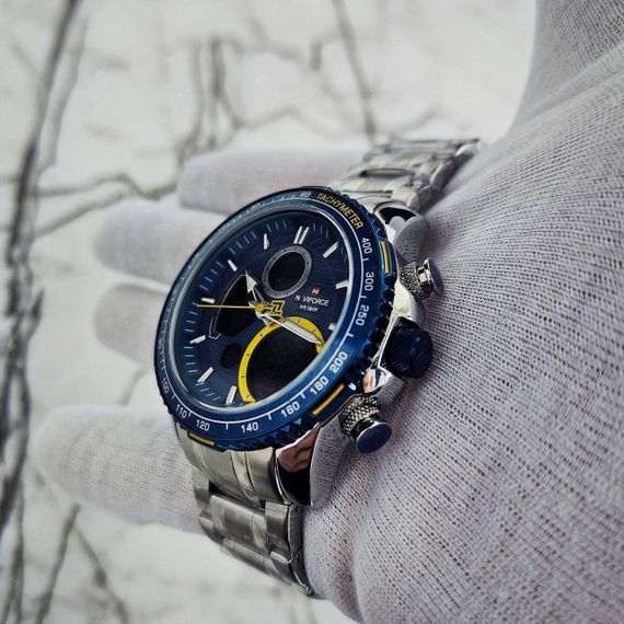 Чоловічий годинник Naviforce  9182  Silver/Blue | Зображення 3