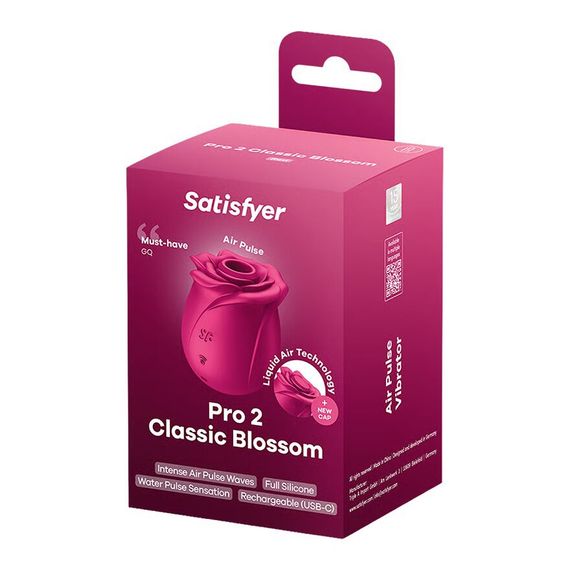 Вакуумный клиторальный стимулятор Satisfyer Pro 2 Classic Blossom, технология Liquid Air | Зображення 6