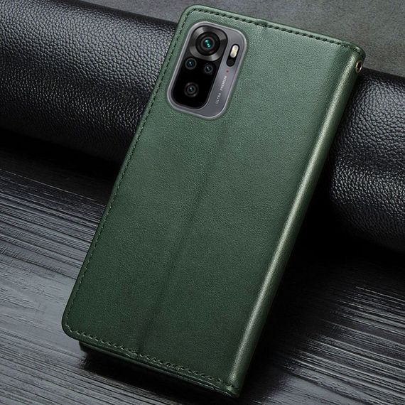 Шкіряний чохол-книжка GETMAN Gallant (PU) для Xiaomi Redmi Note 10 / Note 10s Зелений | Зображення 4