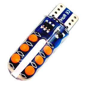 Автолампа светодиодная T10, COB 12SMD, 12В, мигающая, красная