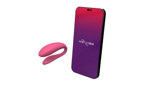Смарт-вибратор для пар We-Vibe Sync Lite Pink, 10 виброрежимов, можно совмещать с проникающим сексом Sex Aura