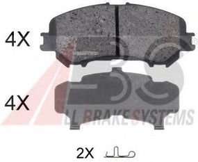 Колодка гальм. диск. NISSAN QASHQAI, RENAULT KADJAR передн. (вир-во ABS) A.B.S. 35045 на NISSAN QASHQAI (J11, J11_)