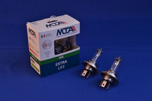 Лампа автомобільна H4 12 V 60/55W P43T EXTRA LIFE (2шт) (ближня/дальня, протитуманна) MTA 84163 ELB21