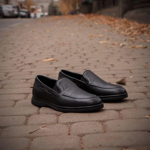 Удобные черные туфли без каблука 41 размер | Зображення 3