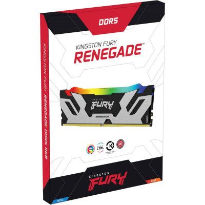 Модуль памяти для компьютера DDR5 16GB 7600 MHz Renegade RGB XMP Kingston Fury (ex.HyperX) (KF576C38RSA-16) | Зображення 3
