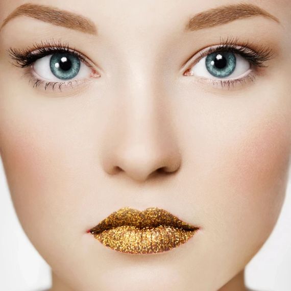 Глітерна помада для губ Золота Stargazer Glitter Lipstick Gold | Зображення 3