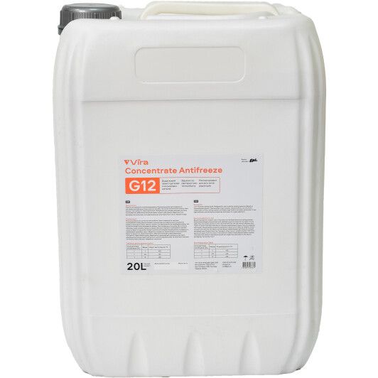 Рідина охолоджуюча VIRA Concentrate Antifreeze G12 червона концентрат 20 л (VI5001)