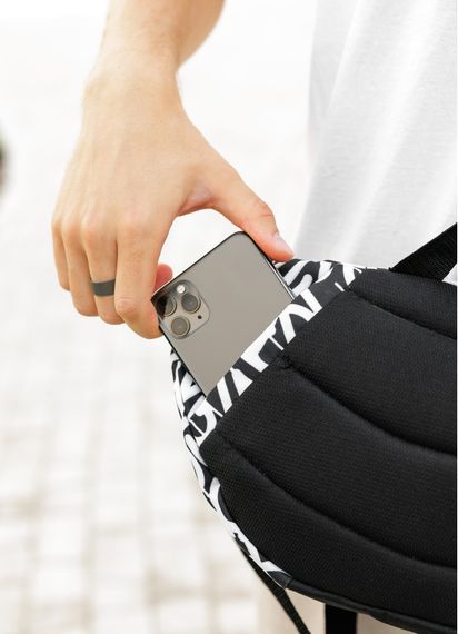 Большая мужская сумка бананка Sambag DynamicDart принт "Graphity" 38 × 21 × 7 см (80411715m) | Зображення 6