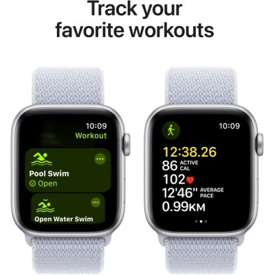 Смарт-часы Apple Watch SE 2024 GPS 40mm Silver Aluminium Case with Blue Cloud Sport Loop (MXEE3QH/A) | Зображення 5