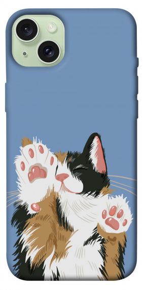 Чохол з картинкою Funny cat для Apple iPhone 15 Plus (6.7")
