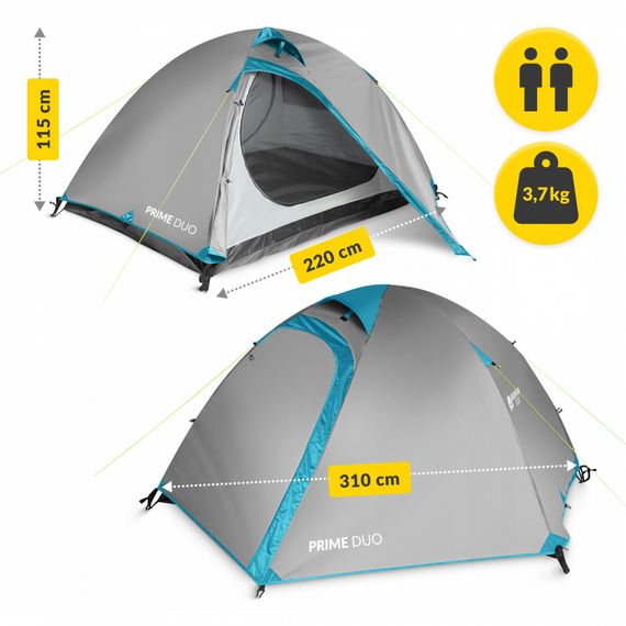 Намет туристичний Mountain Goat Prime Duo 2-місний Grey (P-5905973406550) | Зображення 6