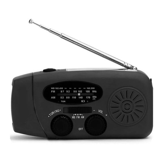 SurvivalWave Pro NOAA 5000 — Багатофункціональне Аварійне Радіо AM/FM/NOAA з Power Bank, Ліхтарем і Ручною Динамо-Зарядкою | Зображення 2