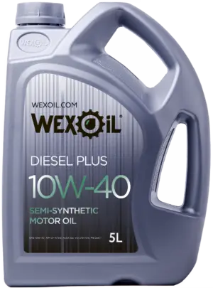 Моторна олива WEXOIL Diesel Plus 10w40 5л API CF-4/SG