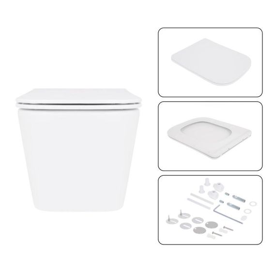 Готове рішення Qtap для ванної кімнати: підвісний унітаз Crow Ultra Quiet 520×360×290 + комплект інсталяції Nest 4 в 1 (лінійна | Зображення 6