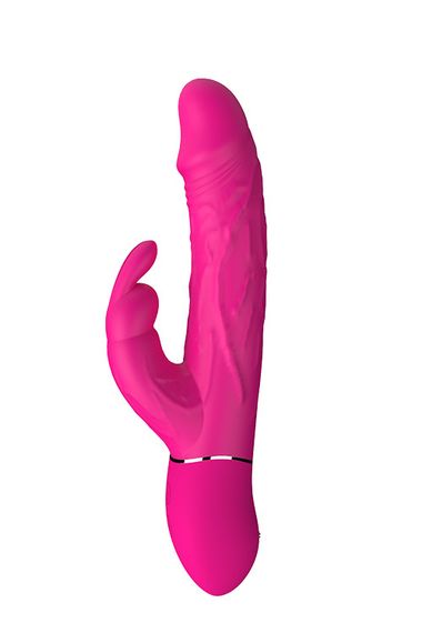 Двойной вибратор кролик Dream Toys VIBES OF LOVE COCKY RABBIT MAGENTA sexstyle | Зображення 1