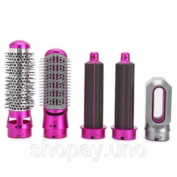 Повітряний мультистайлер Hot Air Styler 5 в 1 для різних типів волосся з насадками для сушіння, випрямлення, надання об'єму | Зображення 3