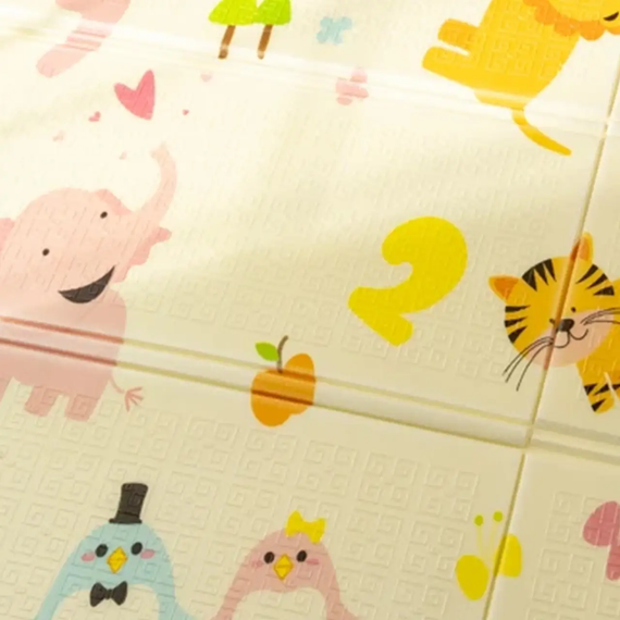 Дитячий розвиваючий складний термокилимок 200*180 см Folding baby mat Ігровий килимок для дітей (Ростомір) | Зображення 3