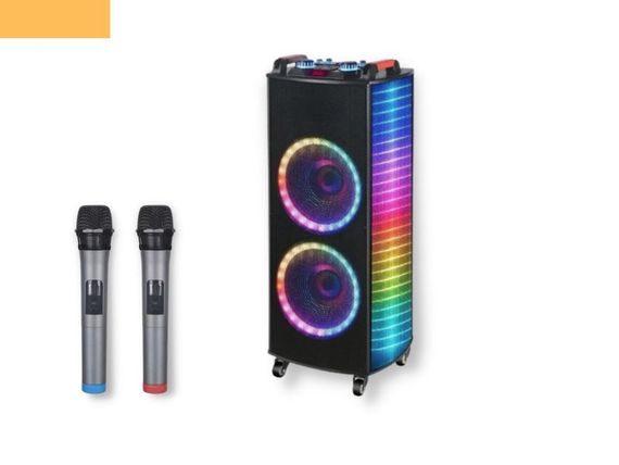 Портативная колонка чемодан XPRO NDR-1010S 100Вт, USB, SD, FM радио, Bluetooth, 2 микрофона, ДУ (41193-NDR-1010S)