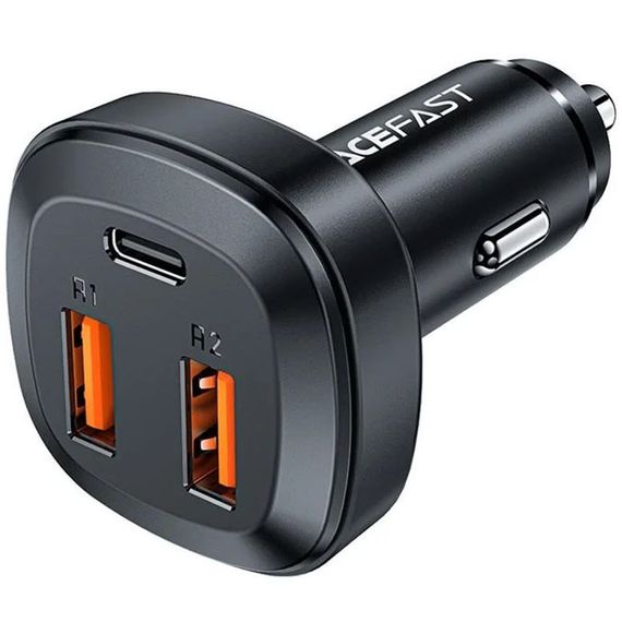 АЗУ Acefast B9 PD36W+QC4.0 total 66W (2USB-A/1C) Black | Зображення 1
