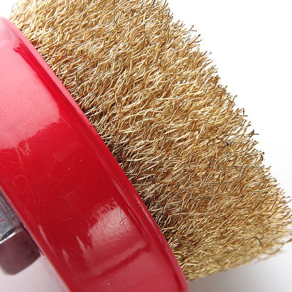 Щітка чаша латуновий дріт 85 мм (УШМ) APRO 8304261