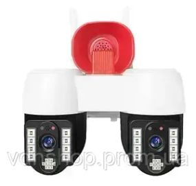 Високопродуктивна камера відеоспостереження з двома напрямками руху, WIFI, горизонтальне обертання на 360° та вертикальне на 90°,