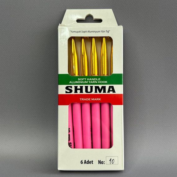 Гачок для в'язання SHUMA #10 з м'якою ручкою | Зображення 1
