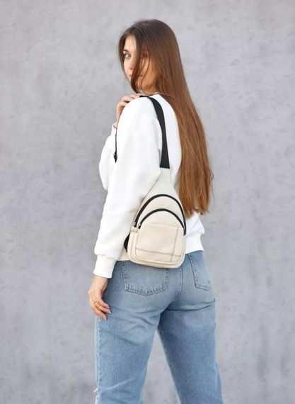 Сумка жіноча Sambag Polo Brooklyn молочна 29 х 19 х 6 см (83111011) | Зображення 4