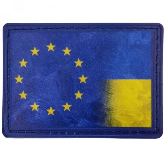 Патч / шеврон флаг ЕС и Украина