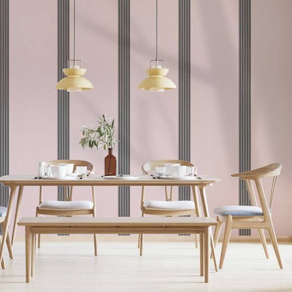 Самоклеючі шпалери 2800х500х1,5мм Рожевий з білим YM-04 (D) SW-00002024 | Зображення 5