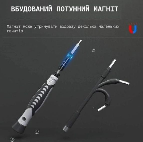 Набір магнітних викруток для ремонту електроніки Sharden 130 шт в кейсі помаранчевий | Зображення 5